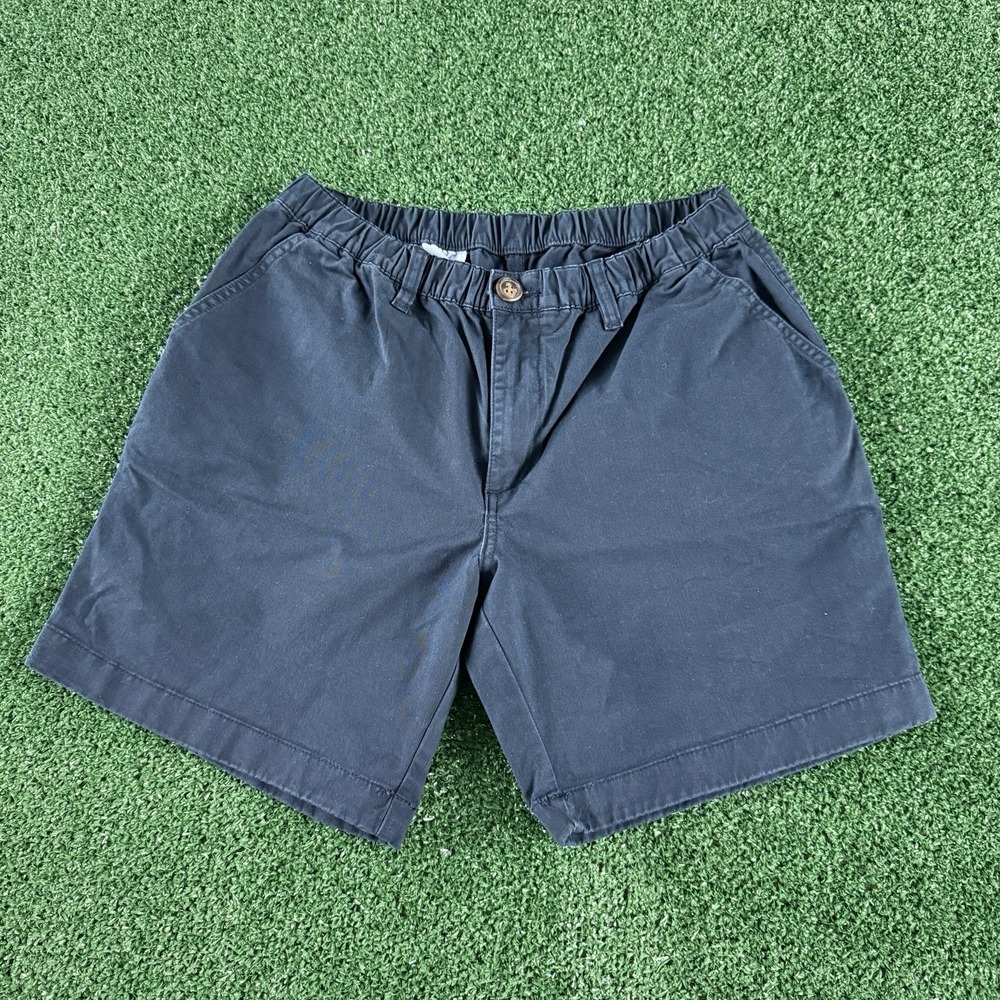 Chubbies Men's Shorts Size Medium Blue Elastic Waist Khaki Chino